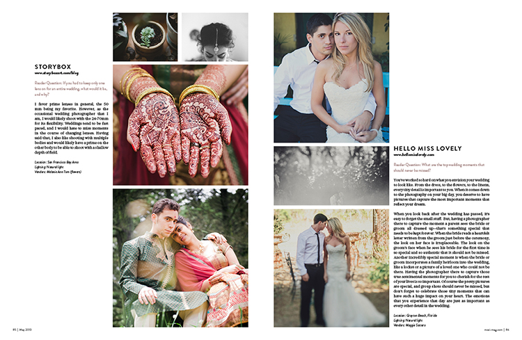 Mozi magaizine wedding issue